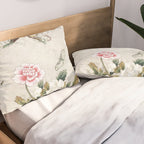 Butterflies and flowers : Minhwa-Korean traditional/folk art Pillow Sham Gallery Image 2