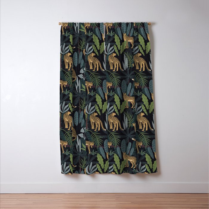 Wild Cheetah Prints Window Curtain Gallery Image 3