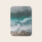 Aerial Ocean Waves - Coastal Photography Wall Art Bath Mat Gallery Image 1
