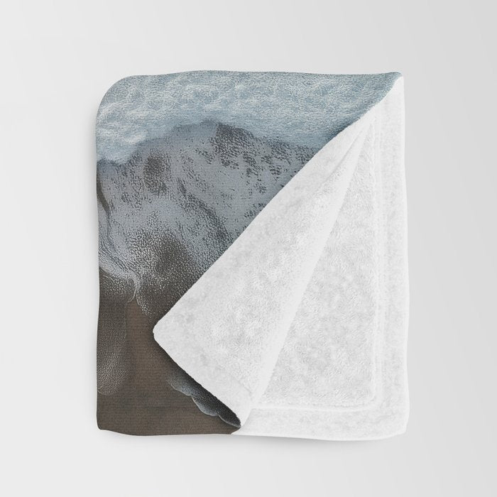 Aerial Ocean Waves - Coastal Photography Wall Art Throw Blanket Gallery Image 3