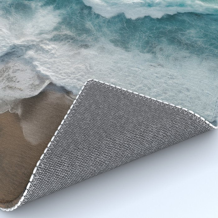 Aerial Ocean Waves - Coastal Photography Wall Art Rug Gallery Image 4