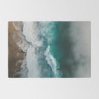 Aerial Ocean Waves - Coastal Photography Wall Art Rug Gallery Image 2