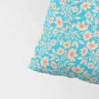 Tropical Blooms Pattern - Blue Pillow Sham Gallery Image 4