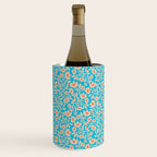 Tropical Blooms Pattern - Blue Wine Chiller Gallery Image 3
