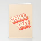 CHILL OUT TYPOGRAPHY Stationery Card Gallery Image 2