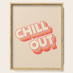 CHILL OUT TYPOGRAPHY Serving Tray Gallery Image 1