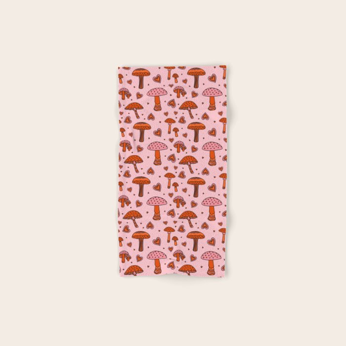 Valentine Mushrooms Bath Towel Gallery Image 1