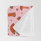 Valentine Mushrooms Throw Blanket Gallery Image 3
