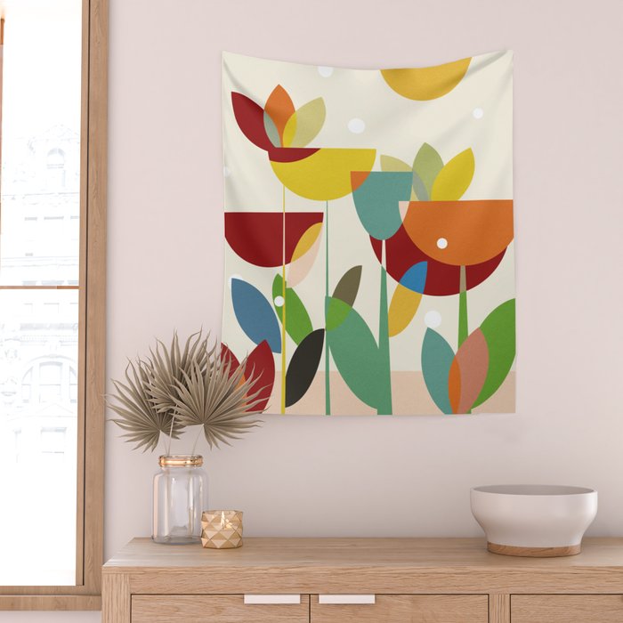 mid century Wall Tapestry Gallery Image 2