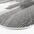 Chicago River Black and White Bath Mat Gallery Image 3