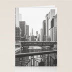 Chicago River Black and White Stationery Card Gallery Image 2
