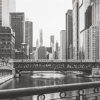 Chicago River Black and White Coffee Mug Gallery Image 2
