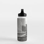 Chicago River Black and White Water Bottle Gallery Image 3