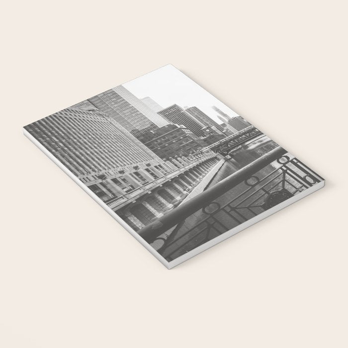 Chicago River Black and White Notebook Gallery Image 3