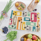 Mid Century Modern Abstract Pattern 242 Mid Mod Googie Cutting Board Gallery Image 2
