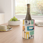 Mid Century Modern Abstract Pattern 242 Mid Mod Googie Wine Chiller Gallery Image 4
