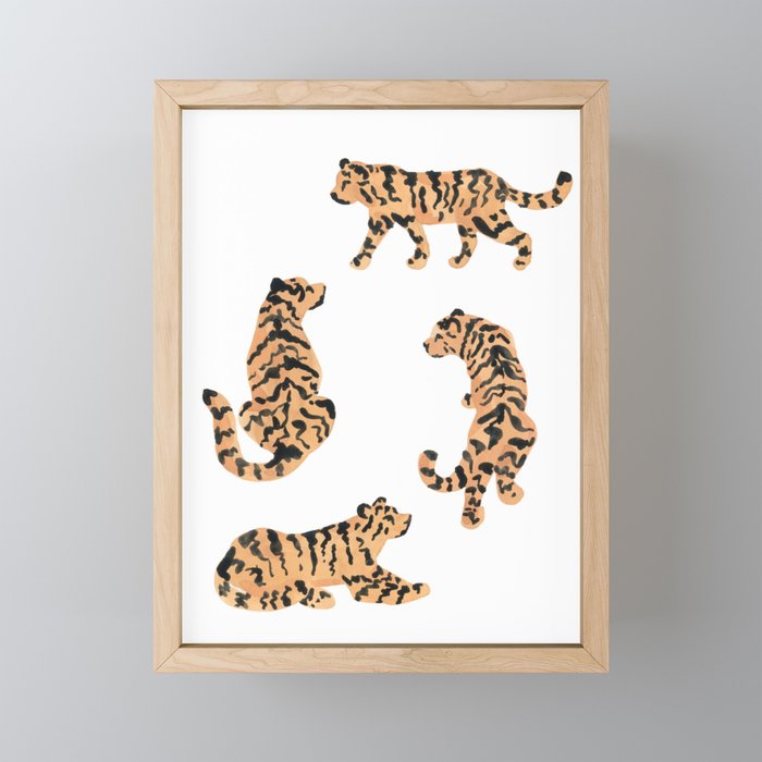 Tigers Mini Art Print Gallery Image 1