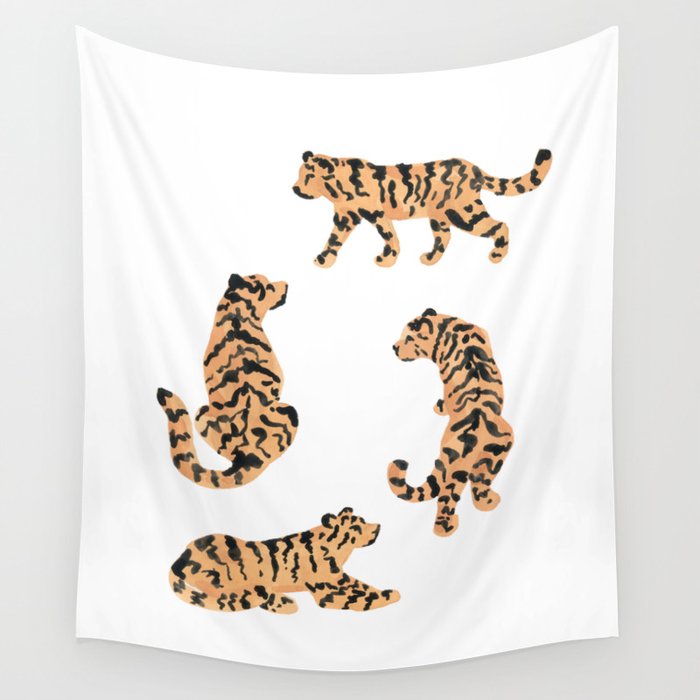 Tigers Wall Tapestry Gallery Image 4