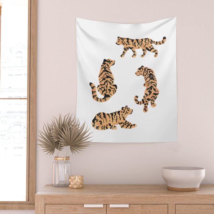 Tigers Wall Tapestry Gallery Image 2