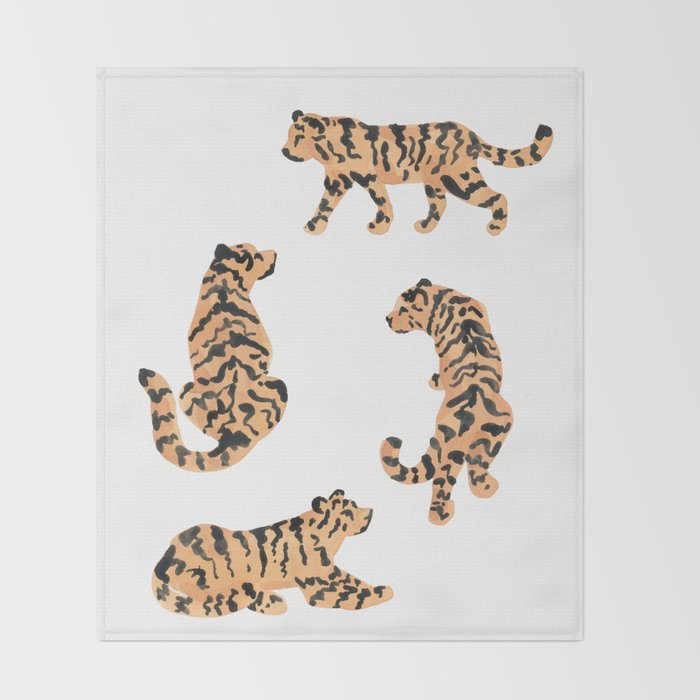 Tigers Throw Blanket Gallery Image 2