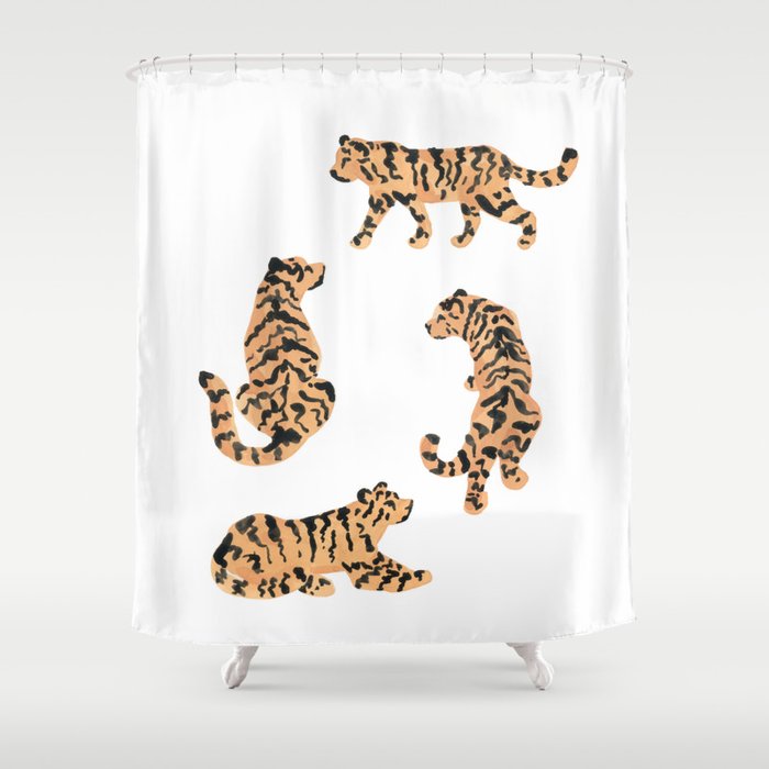 Tigers Shower Curtain Gallery Image 1