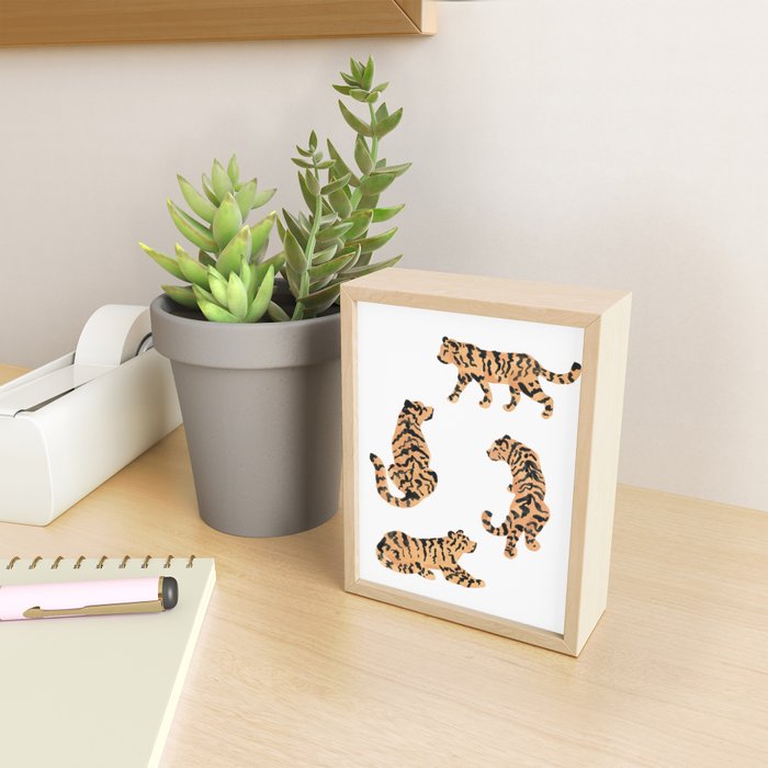 Tigers Mini Art Print Gallery Image 2
