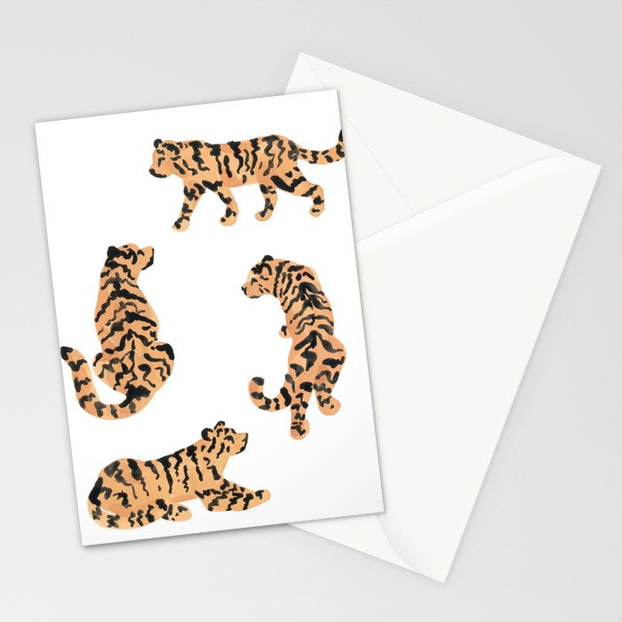 Tigers Stationery Card Gallery Image 2