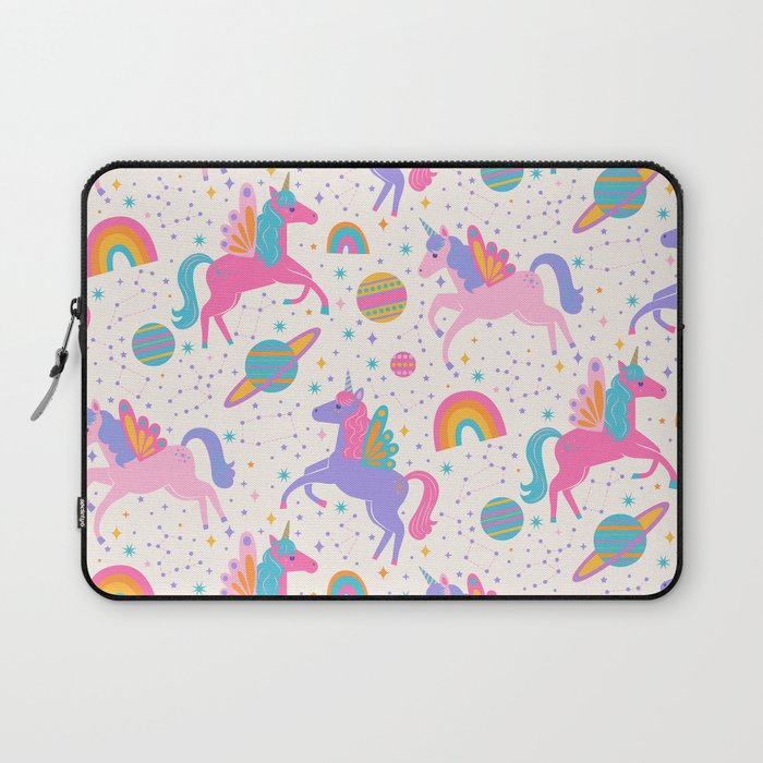 Space Unicorn - Neon Rainbow Laptop Sleeve Gallery Image 1