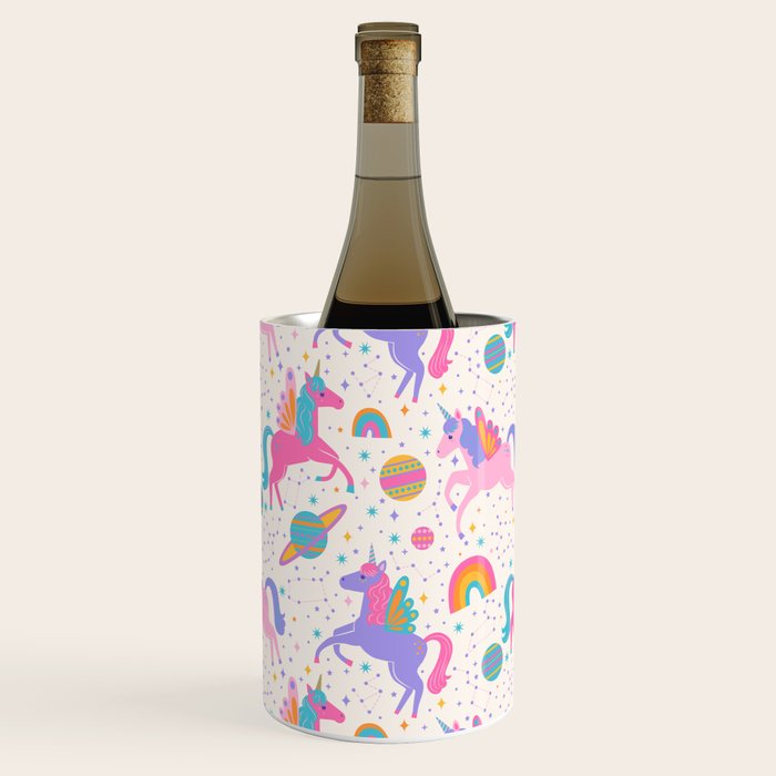 Space Unicorn - Neon Rainbow Wine Chiller Gallery Image 1