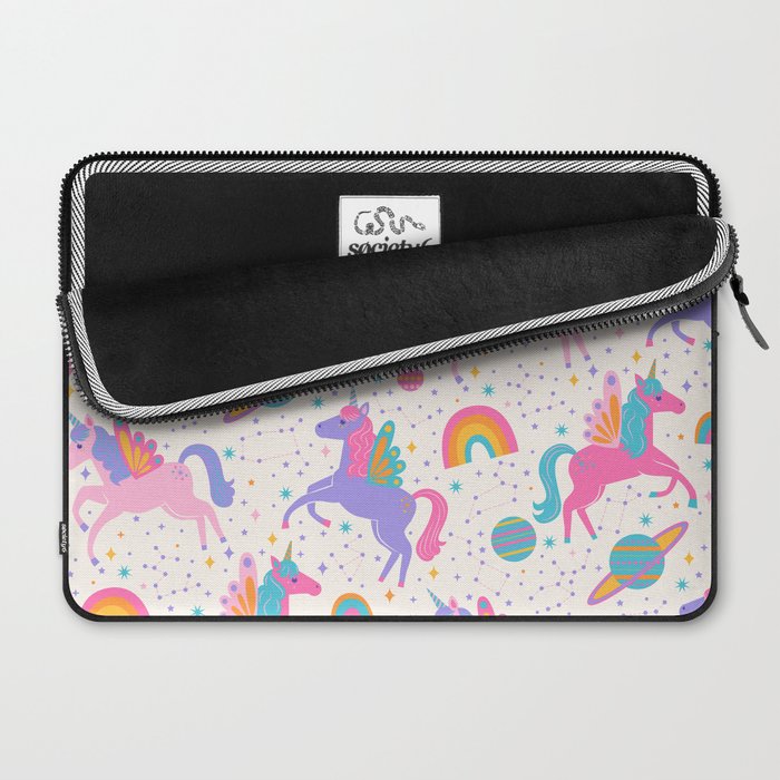 Space Unicorn - Neon Rainbow Laptop Sleeve Gallery Image 2