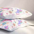 Space Unicorn - Neon Rainbow Pillow Sham Gallery Image 3