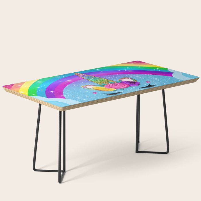 Rainbow Sparkle Unicorn Coffee Table Gallery Image 1