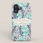 Adventure is Calling - Navy & Mint Palette iPhone Case Gallery Image 1