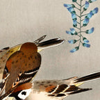 Sparrows and wisteria flower - Vintage Japanese Woodblock Print Art Coffee Mug Gallery Image 2