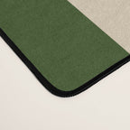 Green And Cream Stripes And Flowers Desk Mat Gallery Image 4