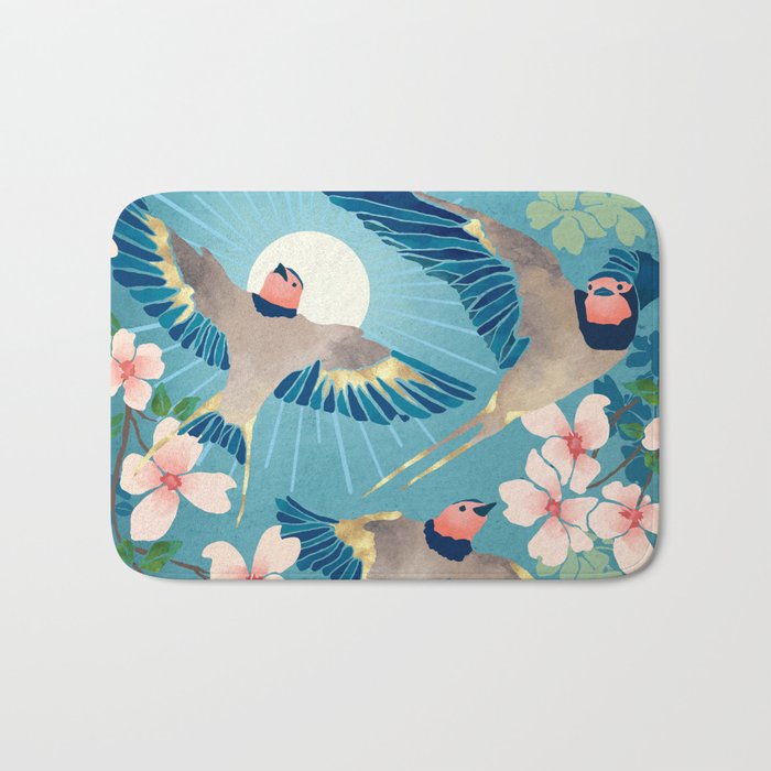 Swallows New Beginning Bath Mat Gallery Image 1