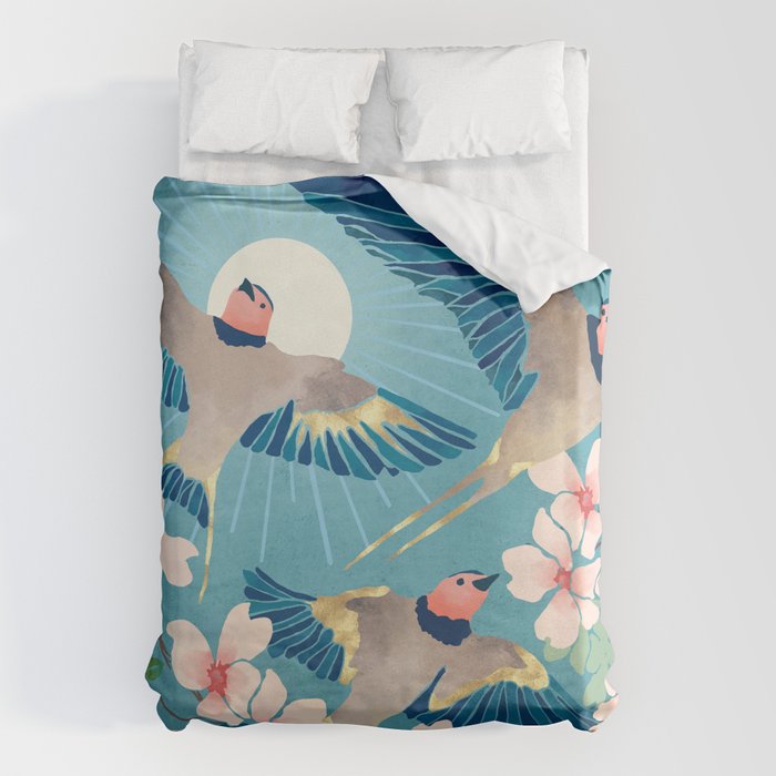 Swallows New Beginning Duvet Cover Gallery Image 1