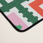 Christmas postage stamp pattern Desk Mat Gallery Image 4