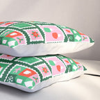 Christmas postage stamp pattern Pillow Sham Gallery Image 3