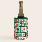Christmas postage stamp pattern Wine Chiller Gallery Image 3