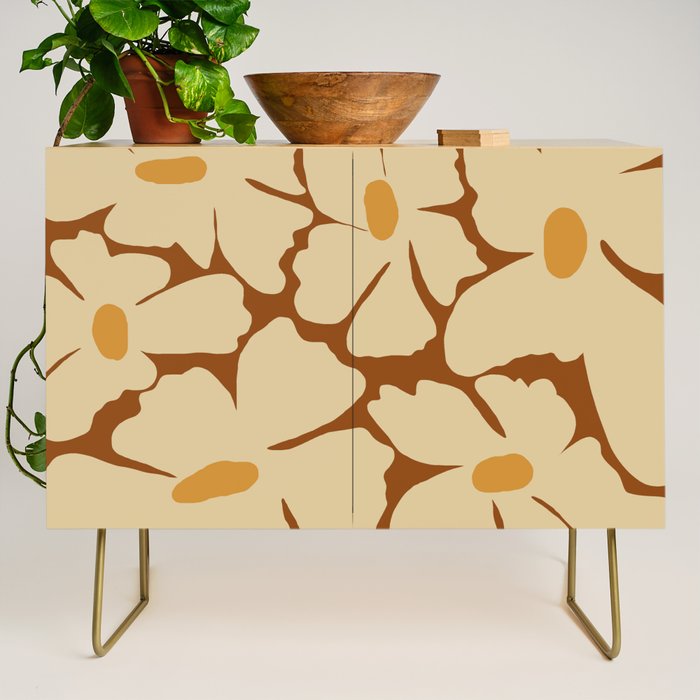 Retro fun floral  Credenza Gallery Image 1