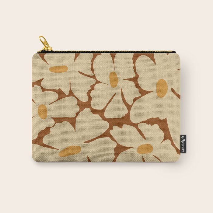 Retro fun floral  Carry All Pouch Gallery Image 1