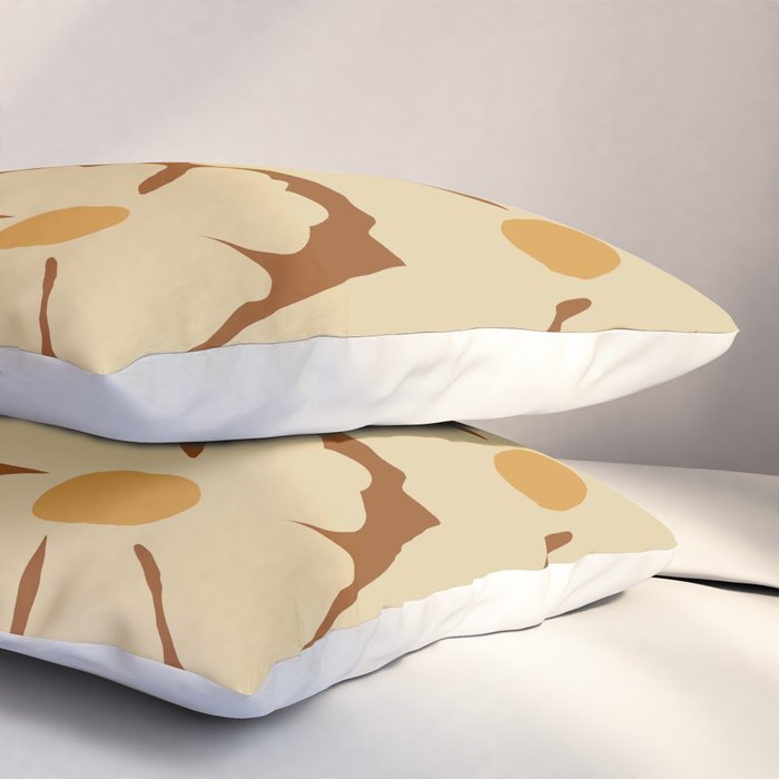 Retro fun floral  Pillow Sham Gallery Image 3
