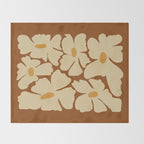 Retro fun floral  Throw Blanket Gallery Image 2