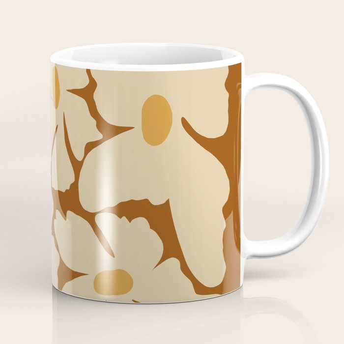 Retro fun floral  Coffee Mug Gallery Image 1
