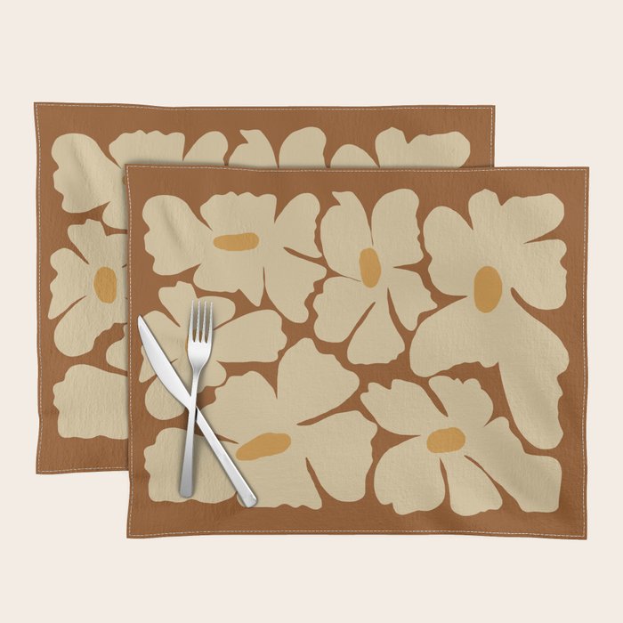 Retro fun floral  Placemat Gallery Image 1