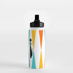 MidCentury Modern Art 10 Jester Cats Water Bottle Gallery Image 2
