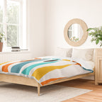 MidCentury Modern Art 10 Jester Cats Duvet Cover Gallery Image 2