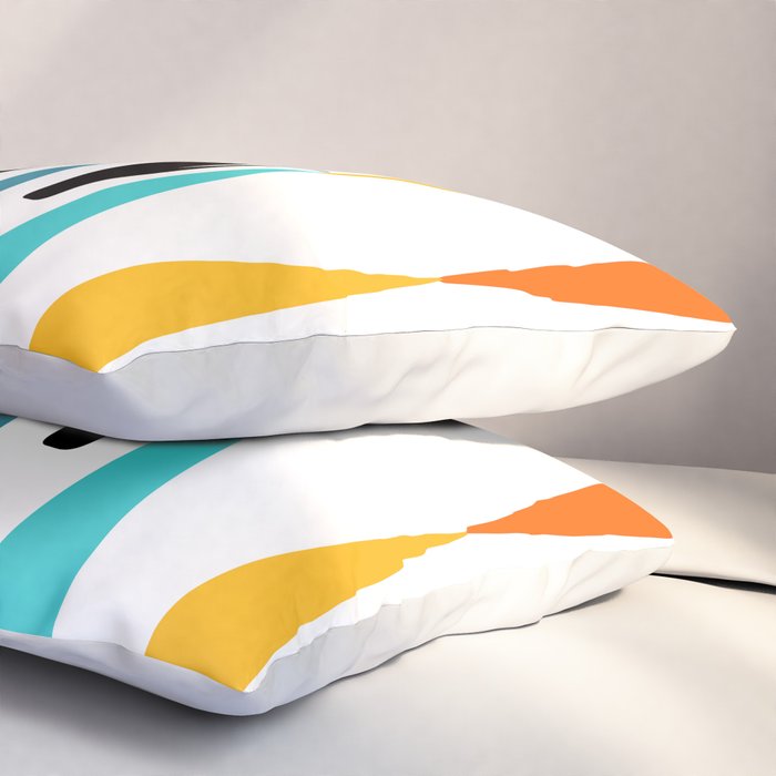 MidCentury Modern Art 10 Jester Cats Pillow Sham Gallery Image 3