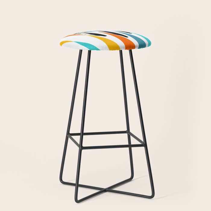 MidCentury Modern Art 10 Jester Cats Stool Gallery Image 1